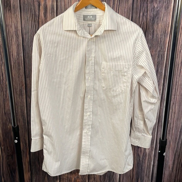 Stafford Striped Dress Shirt - Picture 1 of 3